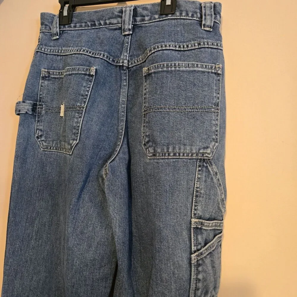 Old Navy Vtg 90s Painter's Carpenter Jeans Med Wash Denim 31 X 32